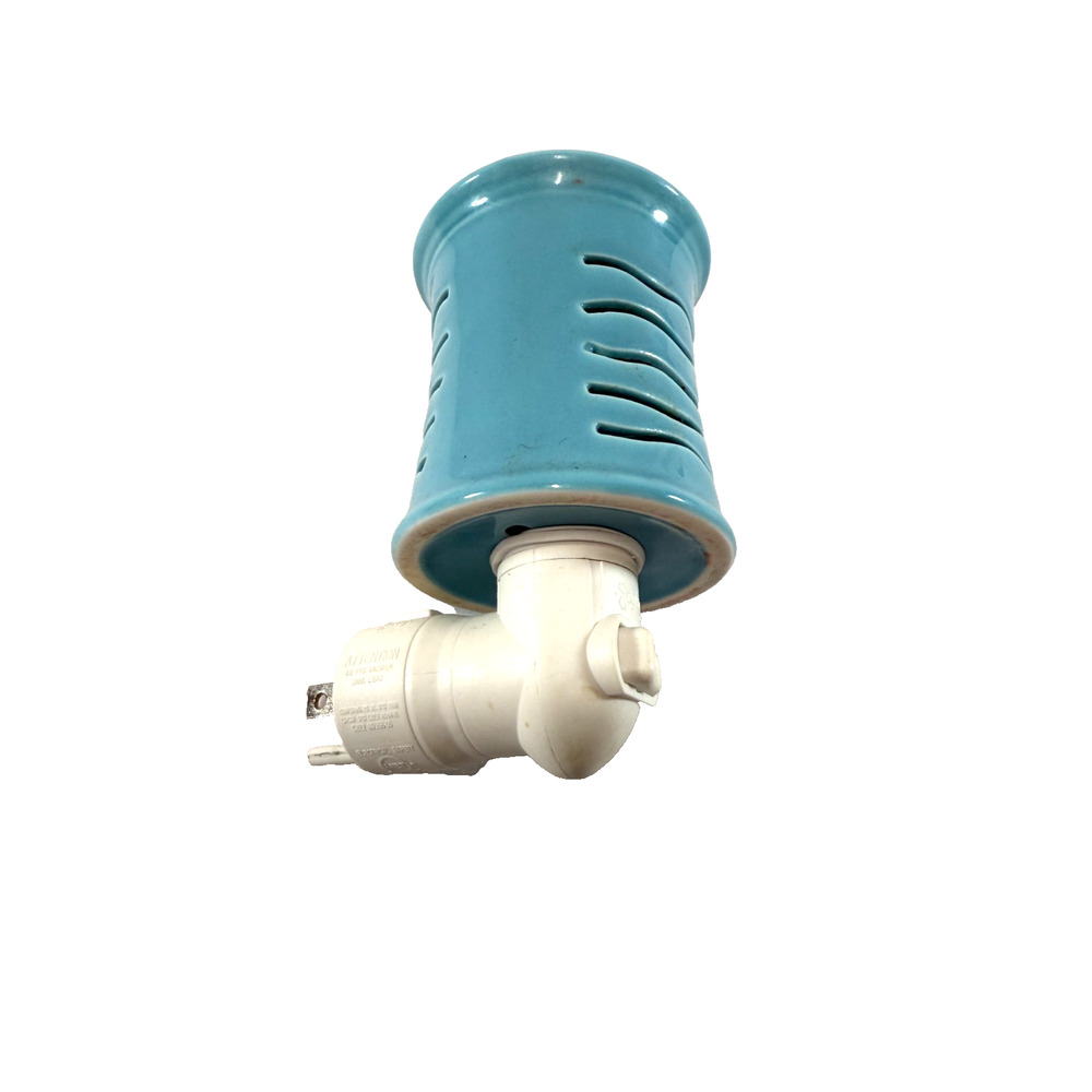 Scentsy Plug-In Wax Warmer Turquoise Teal Ceramic Fragrance Night Light